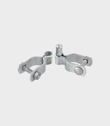 2-3/8 in. to 1-5/8 in Galvanized Chain Link Walk Gate Hardware Set Hing Set