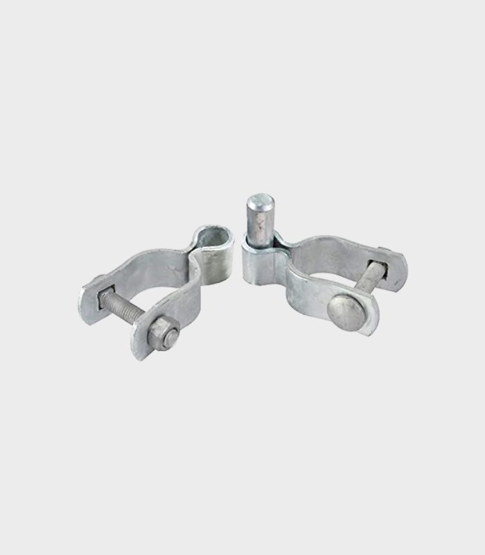 2-3/8 in. to 1-5/8 in Galvanized Chain Link Walk Gate Hardware Set Hing Set